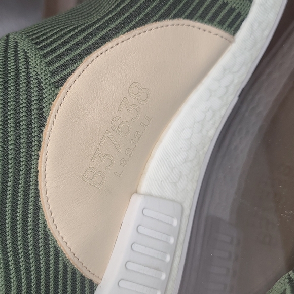 Adidas NMD CS2 pullon sock sneaker shoes size 9 men's army olive green - Picture 3 of 13